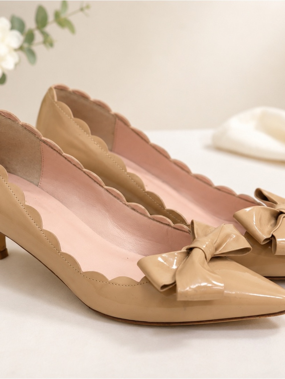 Rare Kate Spade nude Maxine pumps size 8 Italy y2k 2000s - Picture 2 of 4